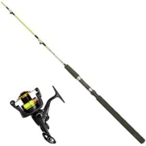 FLADEN Combo Spinosaurus boat Junior 130 lime green + spinning reel 40