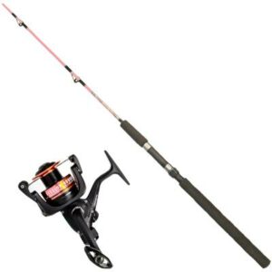 FLADEN Combo Spinosaurus boat Junior 130 pink + spinning reel 40 w line