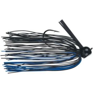 Strike King Comeback Stand-Up Football Jig Comeback Jig Black Blue 1/2Oz