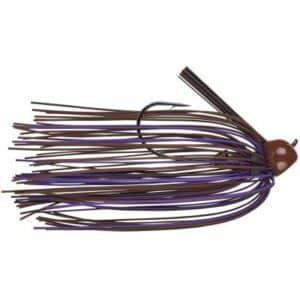 Strike King Comeback Stand-Up Football Comeback Jig Brown Purple 1/2Oz