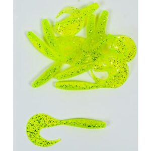 Lion Sports Onyx Curly Tail Wurm 70 mm 2 g Lime glitter