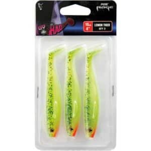 Fox Rage Pro Shad 10cm 4" UV Lemontiger x 3pcs