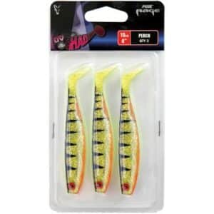 Fox Rage Pro Shad 10cm 4" UV Perch x 3pcs