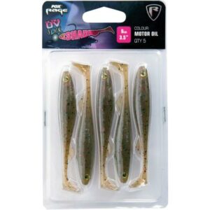 Fox Rage Slick Shad Ultra UV 7cm 2.75" Motor Oil x 5