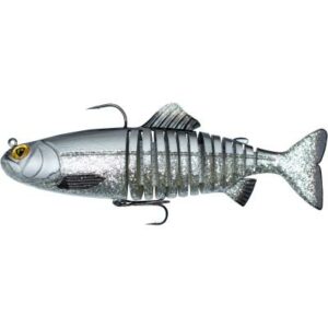 Fox Rage Replicant 18cm 7" Jointed 80G Uv Silver Bait Fish