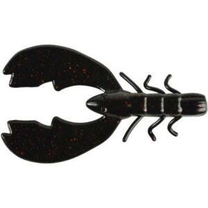 Berkley PowerBait Chigger Craw Black Red Fleck 8cm 10Stk.