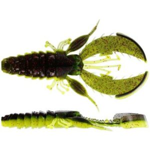 Westin CreCraw Creaturebait 10cm 12g Black/Chartreuse 4pcs