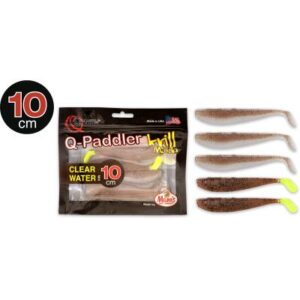 10cm Q-Paddler Power Packs Clear Water 3x wakasagi 2x brown shiner Krill