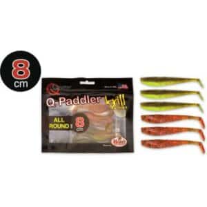 8cm Q-Paddler Allround Mix 3x pumpkinseed chart. 3x appleseed Krill