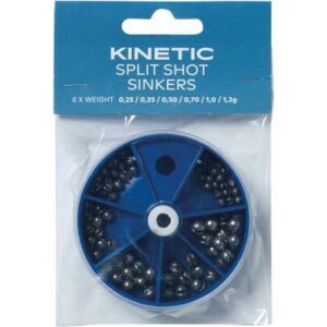 Kinetic Split Shot Lead Sinkers Assortment