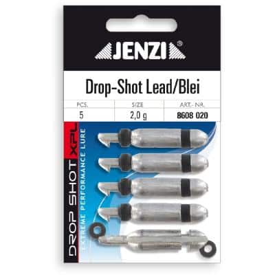 JENZI Drop-Shot Lead/Blei zum Befestigen am Hakenschenkel Anzahl 5 2