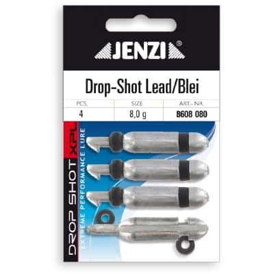 JENZI Drop-Shot Lead/Blei zum Befestigen am Hakenschenkel Anzahl 4 8