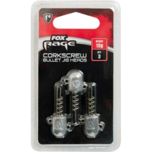 Fox Rage Corkscrew bullet jig heads 5g x 3pc