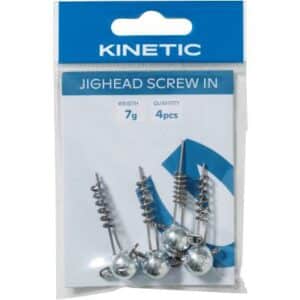 Kinetic Jighead Screw In 5g Zinc 4pcs