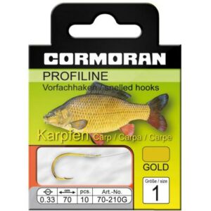 Cormoran PROFILINE Karpfenhaken gold Gr.1 0
