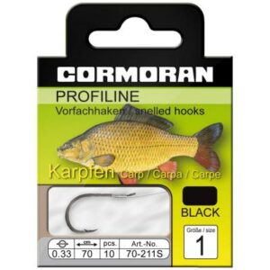 Cormoran PROFILINE Karpfenhaken schwarz Gr.8 0