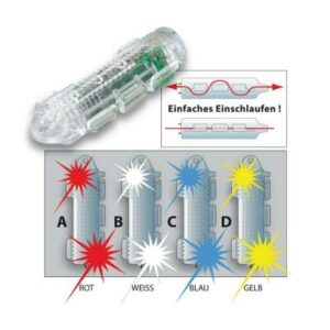 DEGA Blitzlicht für Vorfächer Weiß/Clear