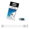 Powerflex 7x7 Super-Soft-Stahlvorfach mit zwei Schlaufen 9Kg Haken1 50cm