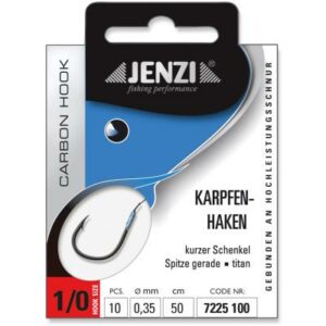 JENZI Karpfenhaken Gebunden Gr.1/0 0