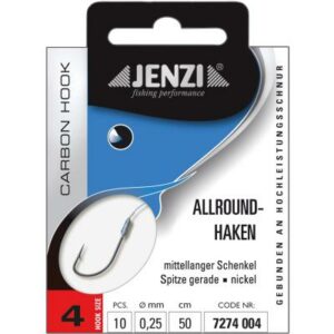 JENZI Allroundhaken Gebunden Farbe Nickel Gr.4 0