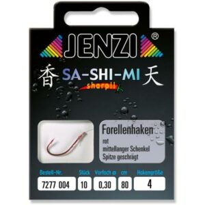 JENZI Forellenhaken SA-SHI-MI Gebunden Gr.4 0