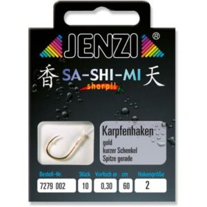 JENZI Karpfenhaken SA-SHI-MI Gebunden Gr.2 0