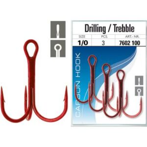 JENZI Drilling Vanadium Gr.1/0 rot normal gerade