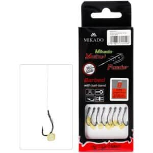 Method Feeder Rig mit Gummi Mono Maruseigo Haken Gr. 10/0.23mm/10cm 8St