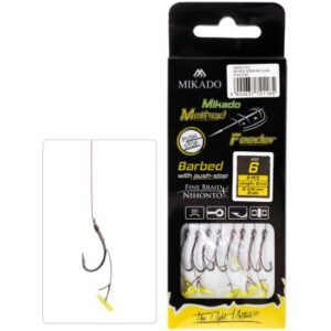 Method Feeder Rig Push Stop Braid Maruseigo Haken Gr. 10/0.12mm/10cm 8St