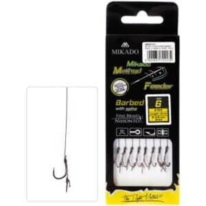 Method Feeder Rig mit Nadel Braid Chinu - Haken Gr. 12/0.12mm/10cm - 8St