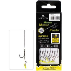 Method Feeder Rig Push Stop Braid Chinu - Haken Gr. 10/0.12mm/10cm - 8St