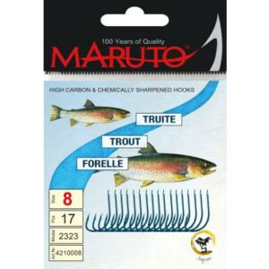 Maruto Maruto Forellenhaken blau Größe 10 SB18