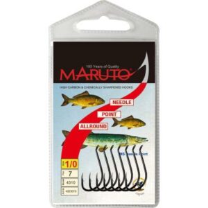 Maruto Maruto MS Needle Point Haken mit Öhr gunsmoke Größe 4 SB9