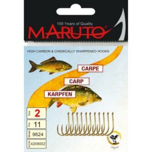 Maruto Maruto Karpfenhaken gold Größe 2/0 SB8