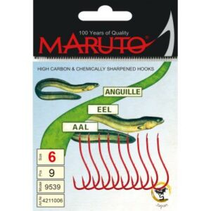 Maruto Maruto Wurm/Aalhaken rot Größe 10 SB10