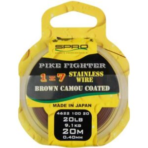 Spro Predator 1X7 Brown Coated Wire 20M 40Lb