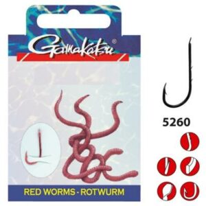 Gamakatsu Hook Bkd-5260R Red Worm 75Cm #10