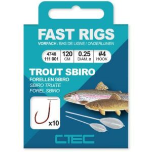 Ctec Fast Rigs Trout Sbiro 150cm #4-0.25mm
