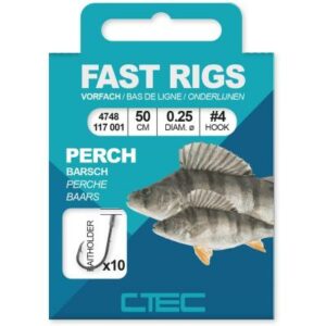 Ctec Fast Rigs Perch Baithold. 50cm #6-0.22Mm