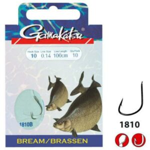 GAMAKATSU HOOK BKS-1810B BREAM FEED.75CM Gr.10 Zielfischhaken 140114010014