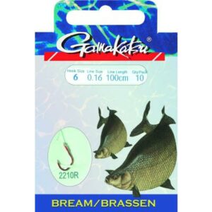 GAMAKATSU HOOK BKD-2210R BRASSEN 100 CM Gr.6 Zielfischhaken