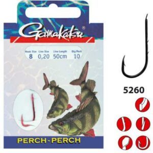 GAMAKATSU HOOK BKS-5260R Barsch 50 CM Gr.4 Zielfischhaken