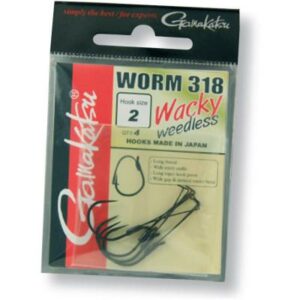 Gamakatsu Hook Worm 318 Wacky Weedless Gr.3/0