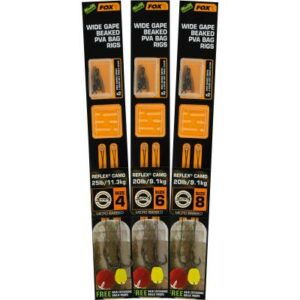 Fox Edges Wide Gape Beaked PVA Ready Rigs - 25lb Size 4