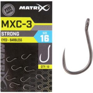 Matrix MXC-3 Size 16 Barbless Eyed PTFE 10pcs