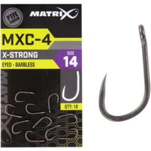 Matrix MXC-4 Size 16 Barbless Eyed PTFE 10pcs