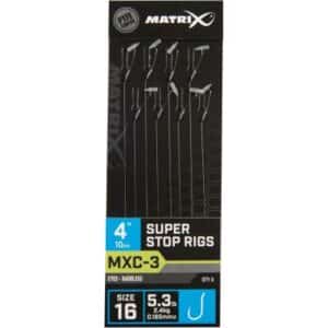 Matrix Mxc-3 Size 16 Barbless 0.165mm 4" 10cm Super Stop 8Pcs