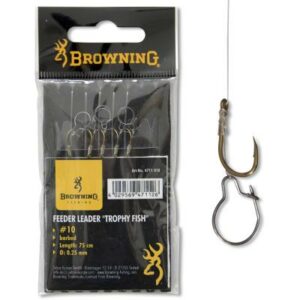 Browning #10 Feeder Trophy Fish Vorfachhaken bronze 12lbs 0