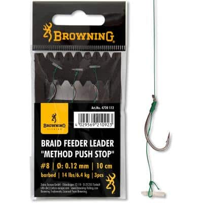 6 Braid Feeder Leader Method Push Stop bronze 6