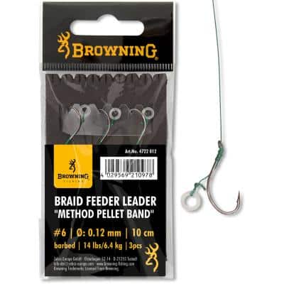 6 Braid Feeder Leader Method Pellet Band bronze 6